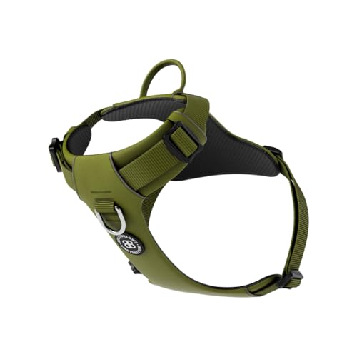 BullyBillows Air-Mesh-Hundegeschirr, Nicht einschränkend, ultraweich, verstellbar, Anti-Zug-Design mit Griff, perfekt für Jede Hunderasse, Olivgrün, Mittel BullyBillows Air-Mesh-Hundegeschirr, Nicht einschränkend, ultraweich, verstellbar, Anti-Zug-Design mit Griff, perfekt für Jede Hunderasse, Olivgrün, Mittel von BullyBillows