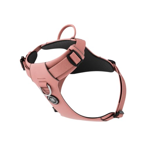 BullyBillows Air-Mesh-Hundegeschirr, Nicht einschränkend, ultraweich, verstellbar, Anti-Zug-Design mit Griff, perfekt für Jede Hunderasse, Rosa, Groß BullyBillows Air-Mesh-Hundegeschirr, Nicht einschränkend, ultraweich, verstellbar, Anti-Zug-Design mit Griff, perfekt für Jede Hunderasse, Rosa, Groß von BullyBillows