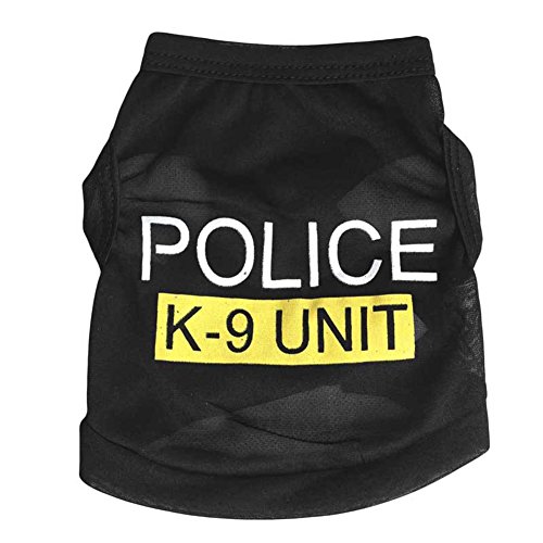 BulzEU Polizei- und Justizagent-Kostüm für Hunde und Welpen, Größe XS von BULZEU