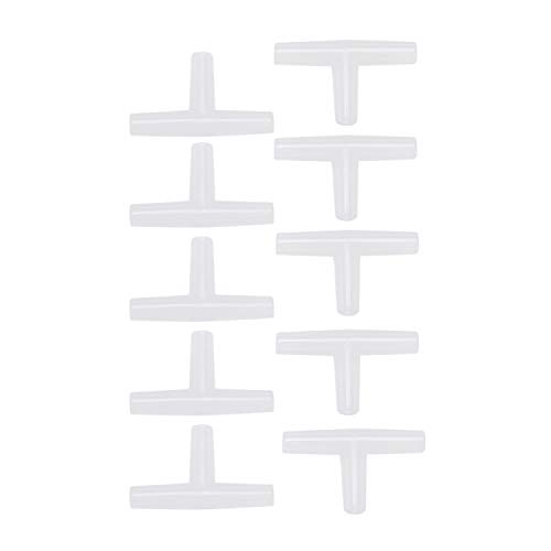 Bumdenuu Luftventilverbinder mit 3 Wegen, T-Form, aus Kunststoff, für Aquarium, 10 Stück, Weiß von Bumdenuu