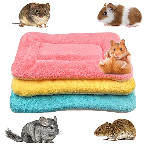 3 Stück Plüschbett für kleine Tiere, warme Flauschige Welpen, Fleecedecke, Meerschweinchen, Hamster, Kaninchen, Bettmatte für Kätzchen, Kaninchen, Chinchilla, Eichhörnchen (klein: 38,1 x 28,9 cm) 3 Stück Plüschbett für kleine Tiere, warme Flauschige Welpen, Fleecedecke, Meerschweinchen, Hamster, Kaninchen, Bettmatte für Kätzchen, Kaninchen, Chinchilla, Eichhörnchen (klein: 38,1 x 28,9 cm) von BundleMall