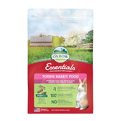 Petlife Oxbow Bunny Basics 15/23 Komplettfutter für junge Kaninchen, 2,25 kg von Oxbow