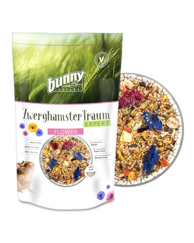 bunnyNature ZwerghamsterTraum Expert Flower - Alleinfuttermittel für Zwerghamster - Futter Mix mit Vitaminen, Blüten, Superfood & Mehlwürmern - 500g bunnyNature ZwerghamsterTraum Expert Flower - Alleinfuttermittel für Zwerghamster - Futter Mix mit Vitaminen, Blüten, Superfood & Mehlwürmern - 500g von bunny NATURE