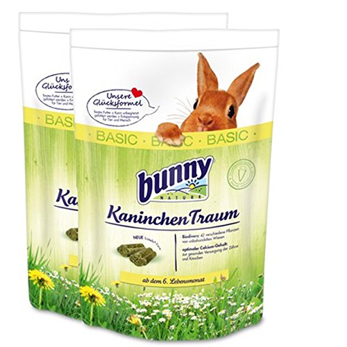 2 x 4 kg = 8 kg Bunny Kaninchen Traum Basic mit 42 verschiedenen Grünpflanzen von Unknown