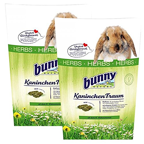 2 x 4 kg = 8 kg Bunny Kaninchen Traum Kräuter / herbs für Zwergkaninchen von Bunny