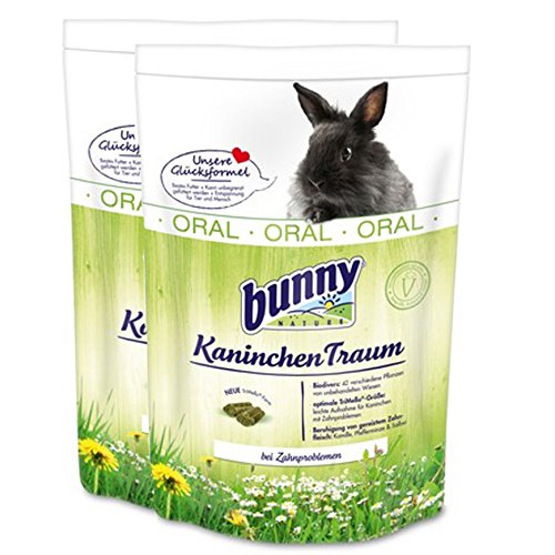 2 x 4 kg = 8 kg Bunny Kaninchen Traum Oral für Zwergkaninchen mit Zahnproblemen von Bunny