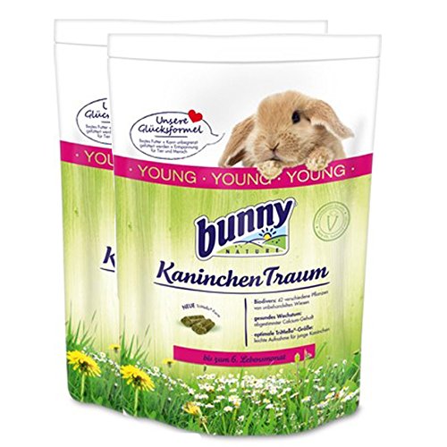 2 x 4 kg = 8 kg Bunny Kaninchen Traum Young für Zwergkaninchen bis 6 Monate von Bunny