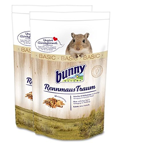 2 x 4 kg = 8 kg Bunny Rennmaus Traum Basic RennmausTraum Futter für Rennmäuse von Bunny