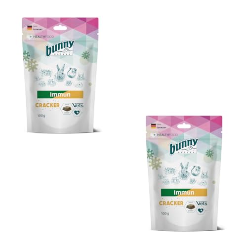 Bunny Immun Cracker | Doppelpack | 2 x 100 g | Ergänzungsfuttermittel für Zwergkaninchen und Nagetiere | Unterstützung der körpereigenen Abwehrkräfte und des Immunsystems | Mit Echinacea Bunny Immun Cracker | Doppelpack | 2 x 100 g | Ergänzungsfuttermittel für Zwergkaninchen und Nagetiere | Unterstützung der körpereigenen Abwehrkräfte und des Immunsystems | Mit Echinacea von Bunny