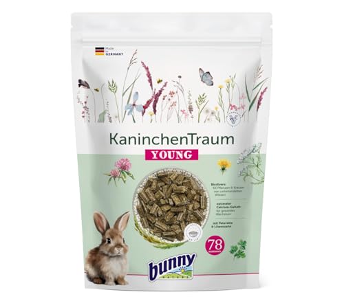 Bunny KaninchenTraum Young | 600 g | Alleinfuttermittel für Zwergkaninchen bis zum 6. Lebensmonat | Mit 42 Verschiedene Pflanzen von unbehandelten Wiesen | 3-Faser-Mix Bunny KaninchenTraum Young | 600 g | Alleinfuttermittel für Zwergkaninchen bis zum 6. Lebensmonat | Mit 42 Verschiedene Pflanzen von unbehandelten Wiesen | 3-Faser-Mix von Bunny