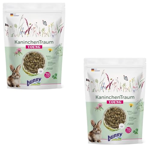 Bunny KaninchenTraum Young | Doppelpack | 2 x 600 g | Alleinfuttermittel für Zwergkaninchen bis zum 6. Lebensmonat | Mit 42 Verschiedene Pflanzen von unbehandelten Wiesen Bunny KaninchenTraum Young | Doppelpack | 2 x 600 g | Alleinfuttermittel für Zwergkaninchen bis zum 6. Lebensmonat | Mit 42 Verschiedene Pflanzen von unbehandelten Wiesen von Bunny