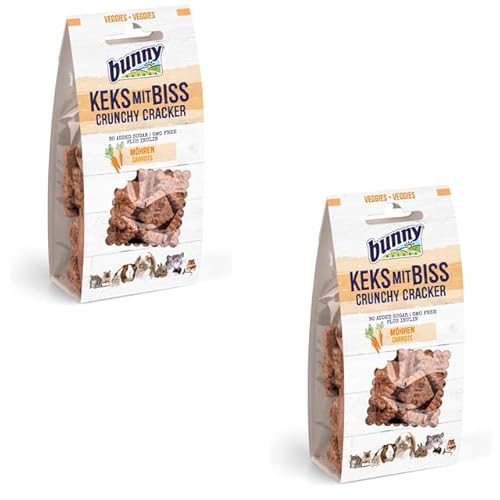 Bunny Keks mit Biss - Möhre | Doppelpack | 2 x 50 g | Ergänzungsfuttermittel für Nager | Kann unterstützend den Blutzuckerspiegel regulieren und Wohlbefinden fördern Bunny Keks mit Biss - Möhre | Doppelpack | 2 x 50 g | Ergänzungsfuttermittel für Nager | Kann unterstützend den Blutzuckerspiegel regulieren und Wohlbefinden fördern von Bunny
