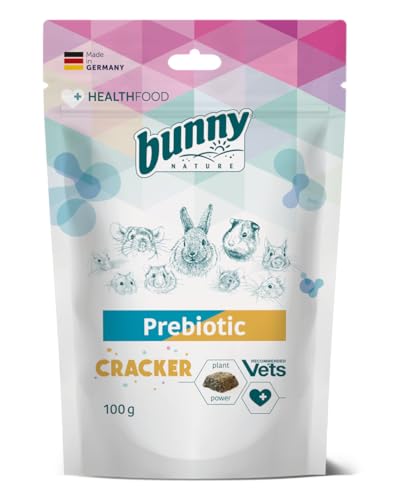 Bunny Prebiotic Cracker für Nagetiere | 100 g | Ergänzungsfuttermittel für Zwergkaninchen und Nagetiere | Unterstützung der Verdauung | Mit darmgesundheitsförderndem Innulin Bunny Prebiotic Cracker für Nagetiere | 100 g | Ergänzungsfuttermittel für Zwergkaninchen und Nagetiere | Unterstützung der Verdauung | Mit darmgesundheitsförderndem Innulin von Bunny