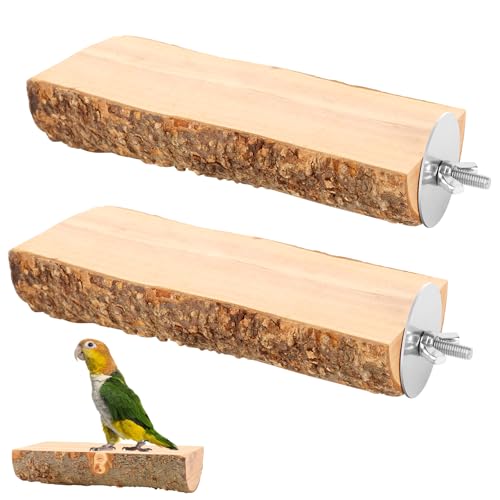 CZWESTC 2 x Vogelsitzstangen aus Naturholz für Käfig – Papageien-Sitzstange für Sittiche, Nymphensittiche, Wellensittiche, Lovebirds, Papageien, kleines Vogelkäfig-Zubehör und Holzsitzstangen für CZWESTC 2 x Vogelsitzstangen aus Naturholz für Käfig – Papageien-Sitzstange für Sittiche, Nymphensittiche, Wellensittiche, Lovebirds, Papageien, kleines Vogelkäfig-Zubehör und Holzsitzstangen für von Buosha