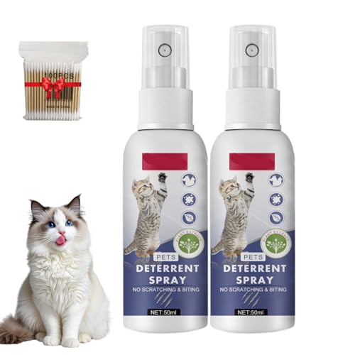 Purrshield Anti- Cat Scratch Spray, Purrshield Anti Scratch Spray for Cats, for Behavior Training & Afurniture Protecting, Prevent Cats from Scratching Furniture, Sofas, Carpets (2pcs) von Bupmnd