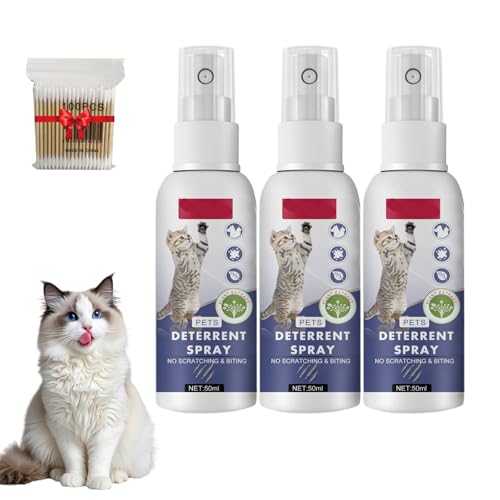 Purrshield Anti- Cat Scratch Spray, Purrshield Anti Scratch Spray for Cats, for Behavior Training & Afurniture Protecting, Prevent Cats from Scratching Furniture, Sofas, Carpets (3pcs) von Bupmnd