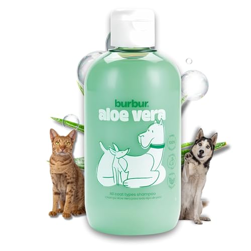 BURBUR - Aloe Vera, Shampoo für Haustiere | 400 ml | veganes Shampoo für Hunde und Katzen | alle Rassen | alle Haartypen | mit Vitamin E BURBUR - Aloe Vera, Shampoo für Haustiere | 400 ml | veganes Shampoo für Hunde und Katzen | alle Rassen | alle Haartypen | mit Vitamin E von Burbur