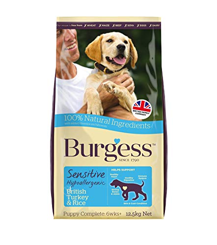 Burgess Sensitive Dry Puppy Food Rich in Turkey, 12.5kg von Burgess Sensitive