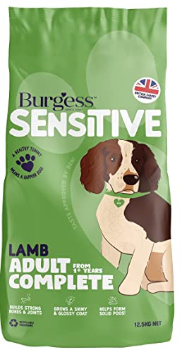 Burgess Sensitive Dry Trockenfutter für Hunde mit Lamm, 12,5 kg von Supadog