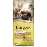 Burgess Adult – Trockenfutter für erwachsene Katzen mit Huhn & Ente, ausgewogene Premium-Rezeptur 10KG von Burgess