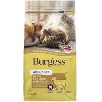 Burgess Adult – Trockenfutter für erwachsene Katzen mit Huhn & Ente, ausgewogene Premium-Rezeptur von Burgess