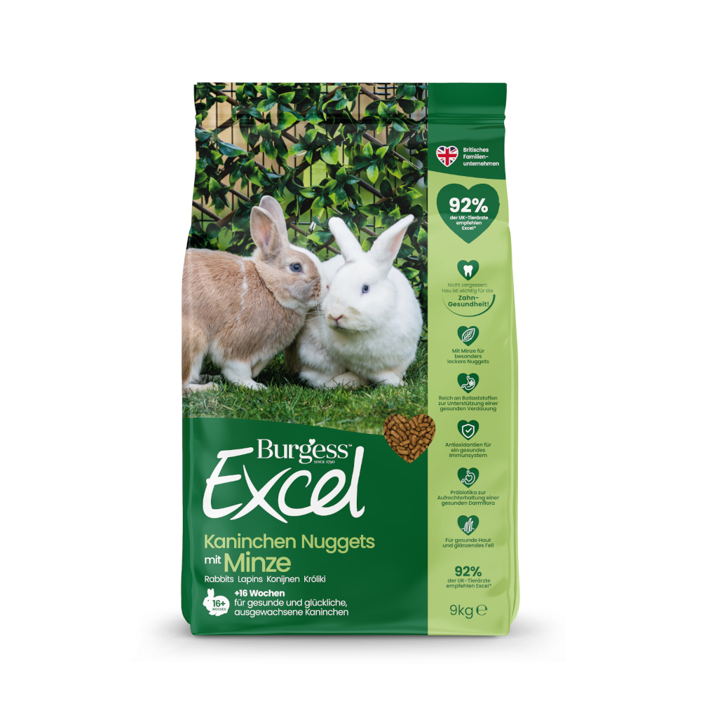 Burgess Excel Adult Kaninchen-Nuggets mit Minze - 1,75 kg von Burgess