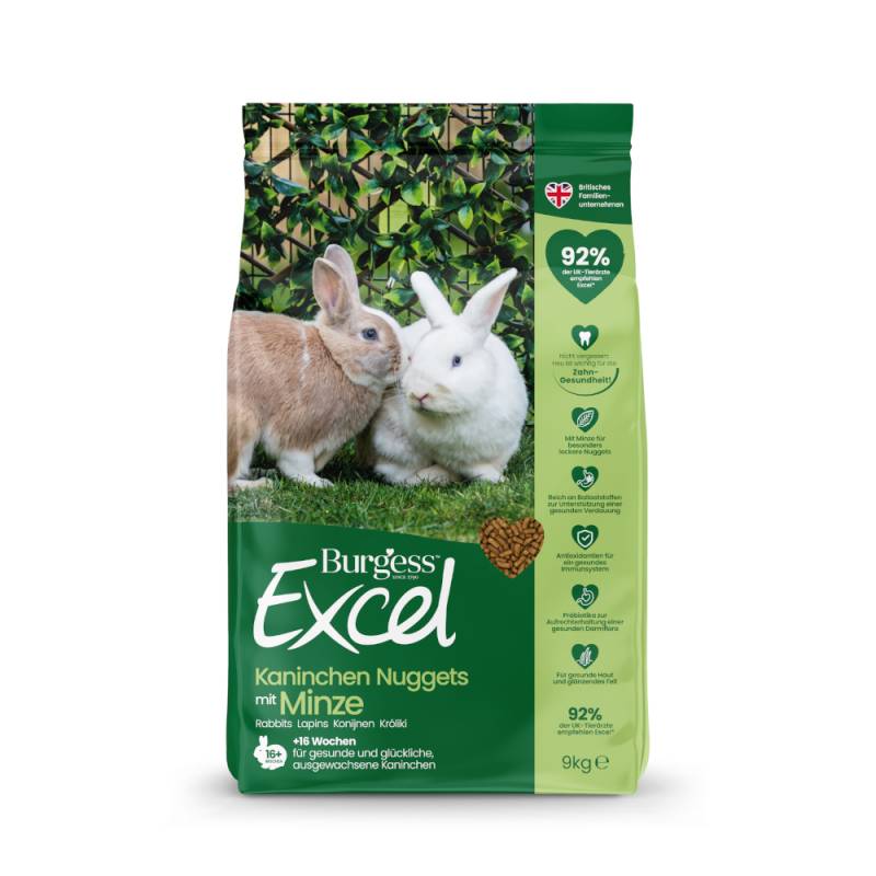 Burgess Excel Adult Kaninchen-Nuggets mit Minze - 1,75 kg Burgess Excel Adult Kaninchen-Nuggets mit Minze - 1,75 kg von Burgess