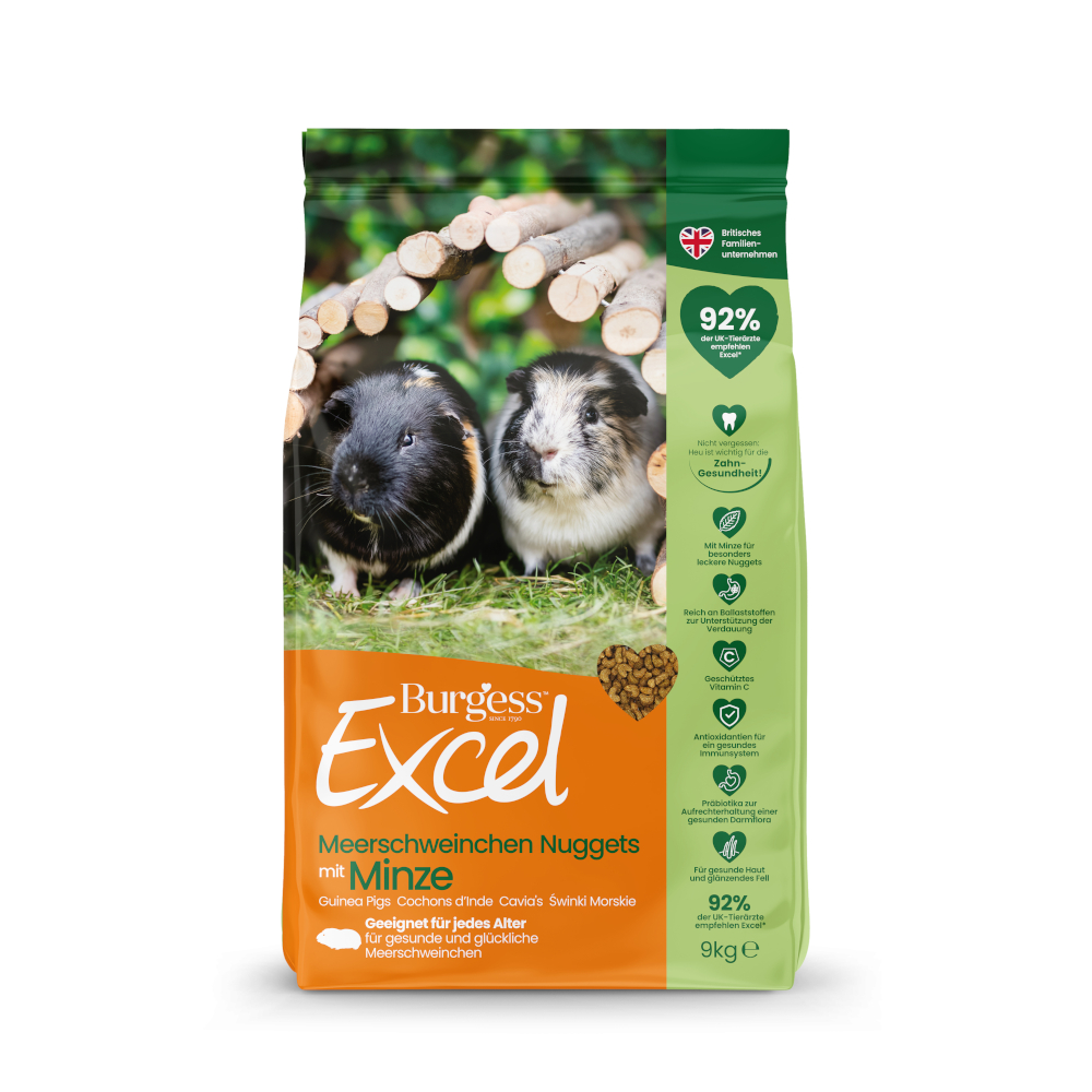 Burgess Excel Adult Meerschweinchen-Nuggets mit Minze - 9 kg Burgess Excel Adult Meerschweinchen-Nuggets mit Minze - 9 kg von Burgess