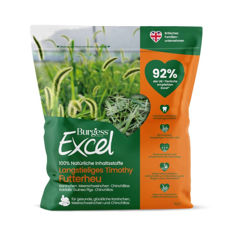 Burgess Excel Langstieliges Timothy Futterheu - 1 kg Burgess Excel Langstieliges Timothy Futterheu - 1 kg von Burgess