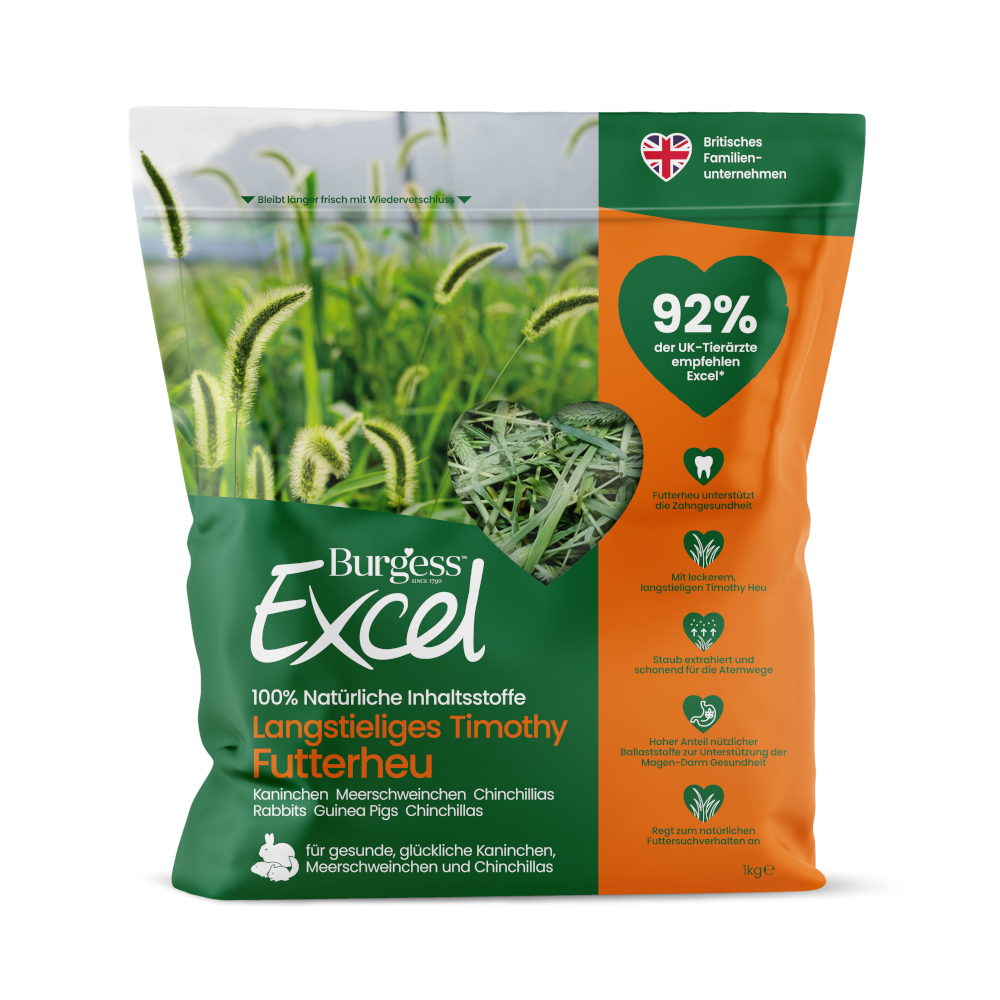 Burgess Excel Langstieliges Timothy Futterheu - 1 kg Burgess Excel Langstieliges Timothy Futterheu - 1 kg von Burgess