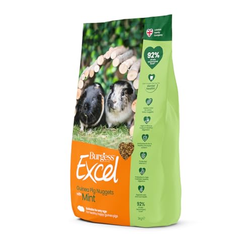 Burgess Excel Pellets mit Minze für Meerschweinchen, 10 kg von Burgess