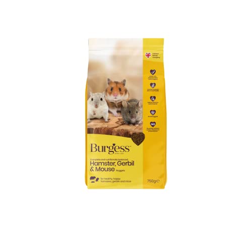Burgess Hamsterrennmäuse + Mäusefutter, 750 g, 1 Stück von Burgess