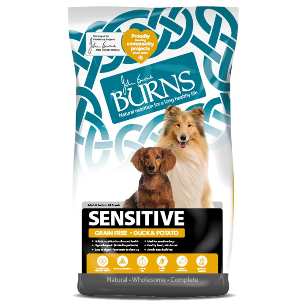 Burns Adult & Senior Sensitive Ente & Kartoffel - Sparpaket: 2 x 12 kg Burns Adult & Senior Sensitive Ente & Kartoffel - Sparpaket: 2 x 12 kg von Burns