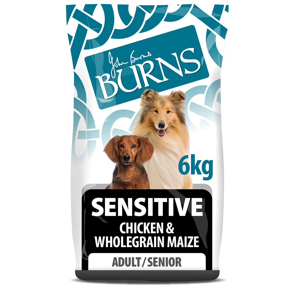 Burns Adult & Senior Sensitive - Huhn & Vollkornmais - 6 kg von Burns