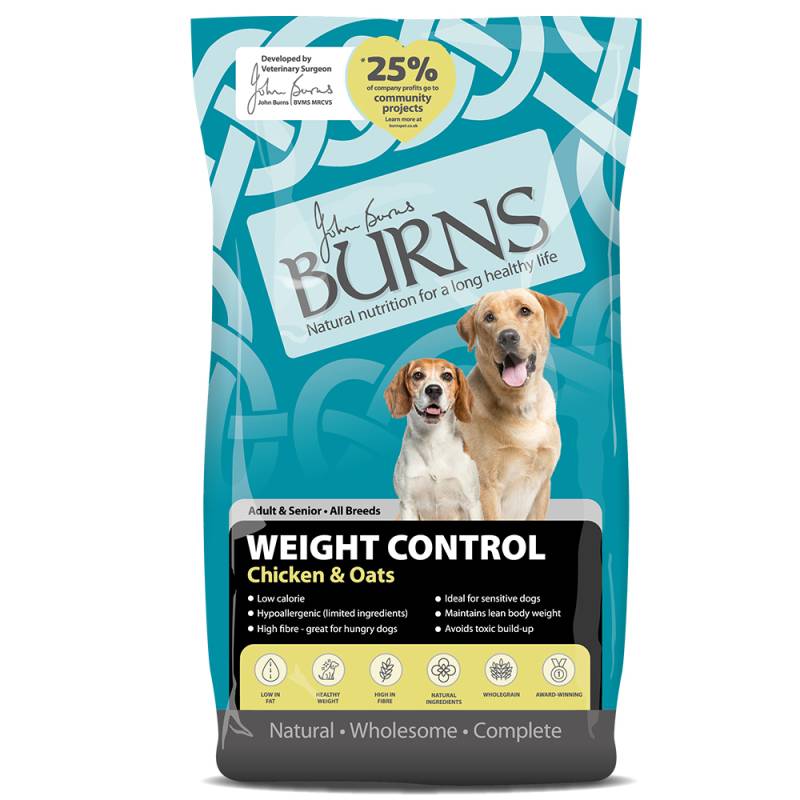 Burns Weight Control Adult/Senior Huhn & Hafer - 12 kg von Burns