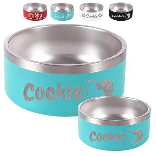 Personalisierte Futternäpfe aus Edelstahl für Hunde und Katzen mit Namen. Personalisierte Hundenäpfe mit Lasergravur, Spülmaschinenfest Personalisierte Futternäpfe aus Edelstahl für Hunde und Katzen mit Namen. Personalisierte Hundenäpfe mit Lasergravur, Spülmaschinenfest von Busparst