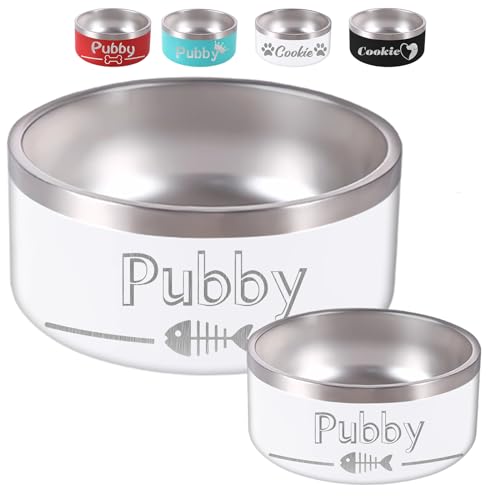 Personalisierte Futternäpfe aus Edelstahl für Hunde und Katzen mit Namen. Personalisierte Hundenäpfe mit Lasergravur, Spülmaschinenfest Personalisierte Futternäpfe aus Edelstahl für Hunde und Katzen mit Namen. Personalisierte Hundenäpfe mit Lasergravur, Spülmaschinenfest von Busparst
