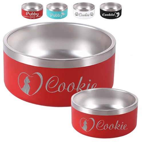 Personalisierte Futternäpfe aus Edelstahl für Hunde und Katzen mit Namen. Personalisierte Hundenäpfe mit Lasergravur, Spülmaschinenfest Personalisierte Futternäpfe aus Edelstahl für Hunde und Katzen mit Namen. Personalisierte Hundenäpfe mit Lasergravur, Spülmaschinenfest von Busparst