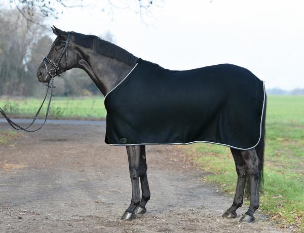 Busse Abschwitzdecke Show  Schwarz(Silber), Gr. 165 cm von Busse