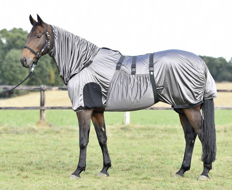 Busse Ekzemerdecke Strong 145 / anthrazit spezielle Schutzdecke für Pferde mit Sommerekzem von Busse