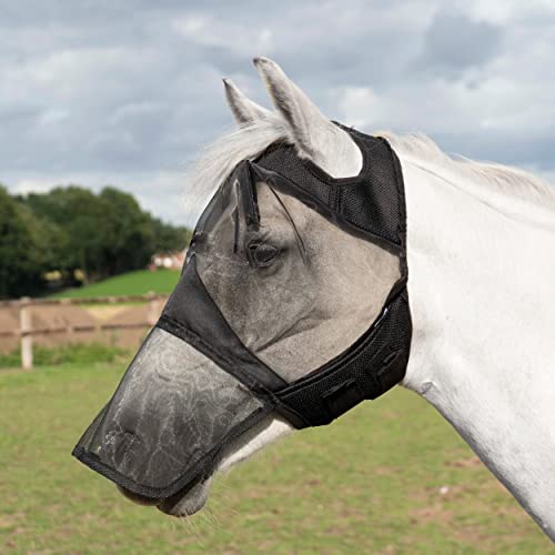 Busse Fliegenmaske Fly Cover PRO Gap, Vollblut, schwarz Busse Fliegenmaske Fly Cover PRO Gap, Vollblut, schwarz von Busse