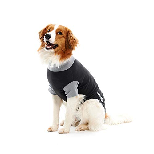 Buster Classic Body für Hunde, Größe XS, Schwarz/Grau von Buster