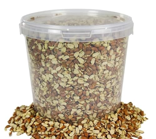 Beschäftigte Schnäbel Split-Erdnüsse - Frische Qualität für Wildvögel, Protein für Garten-Vögel Futter-Mischung (2.5L) von BusyBeaks