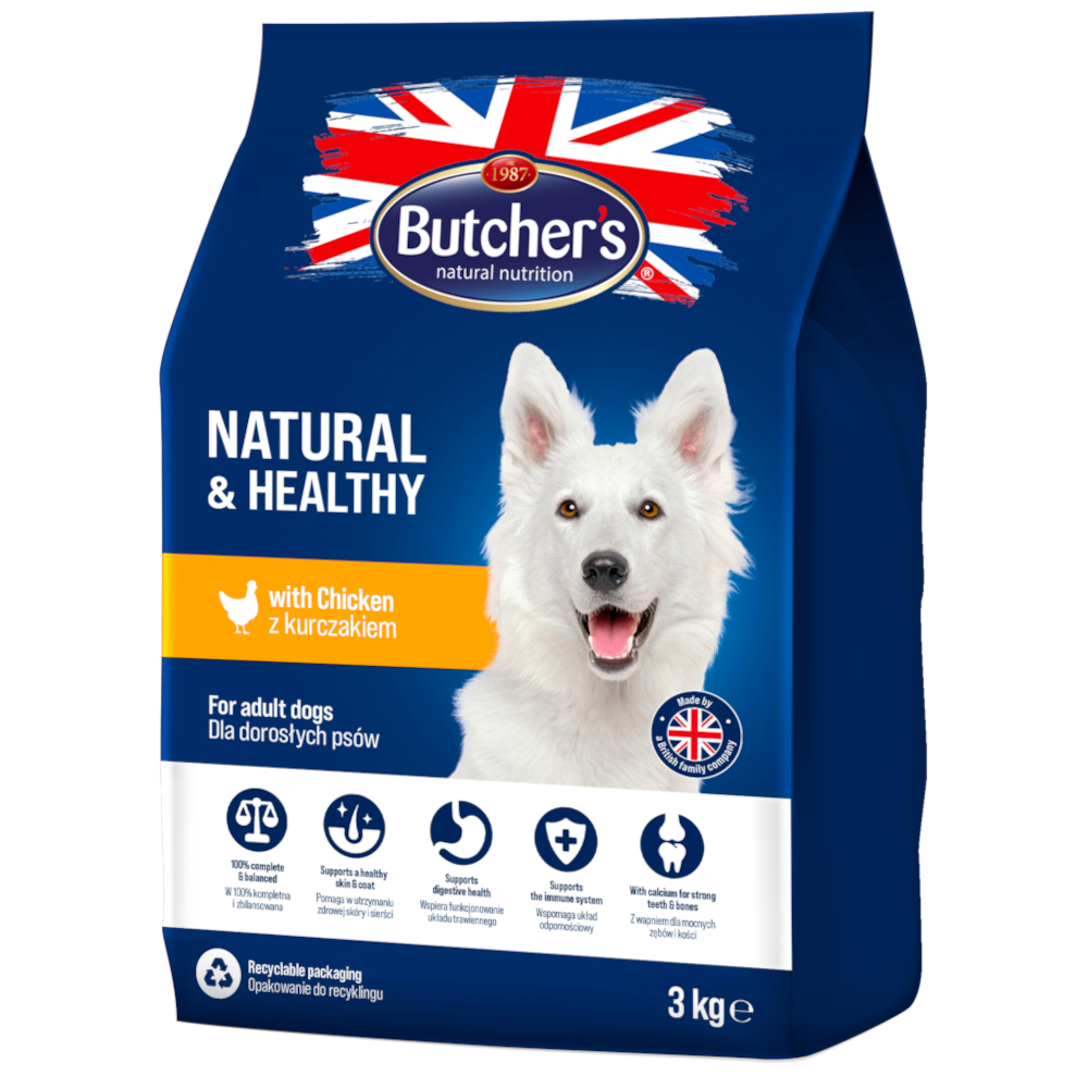 Butcher's Natural & Healthy mit Huhn - 3 kg von Butcher's