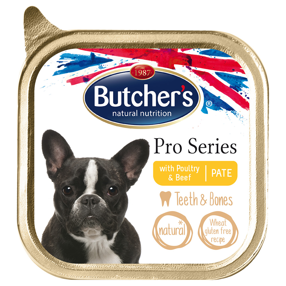 Butcher's ProSeries Zähne und Knochen 12 x 150 g - mit Geflügel & Rindfleisch von Butcher's