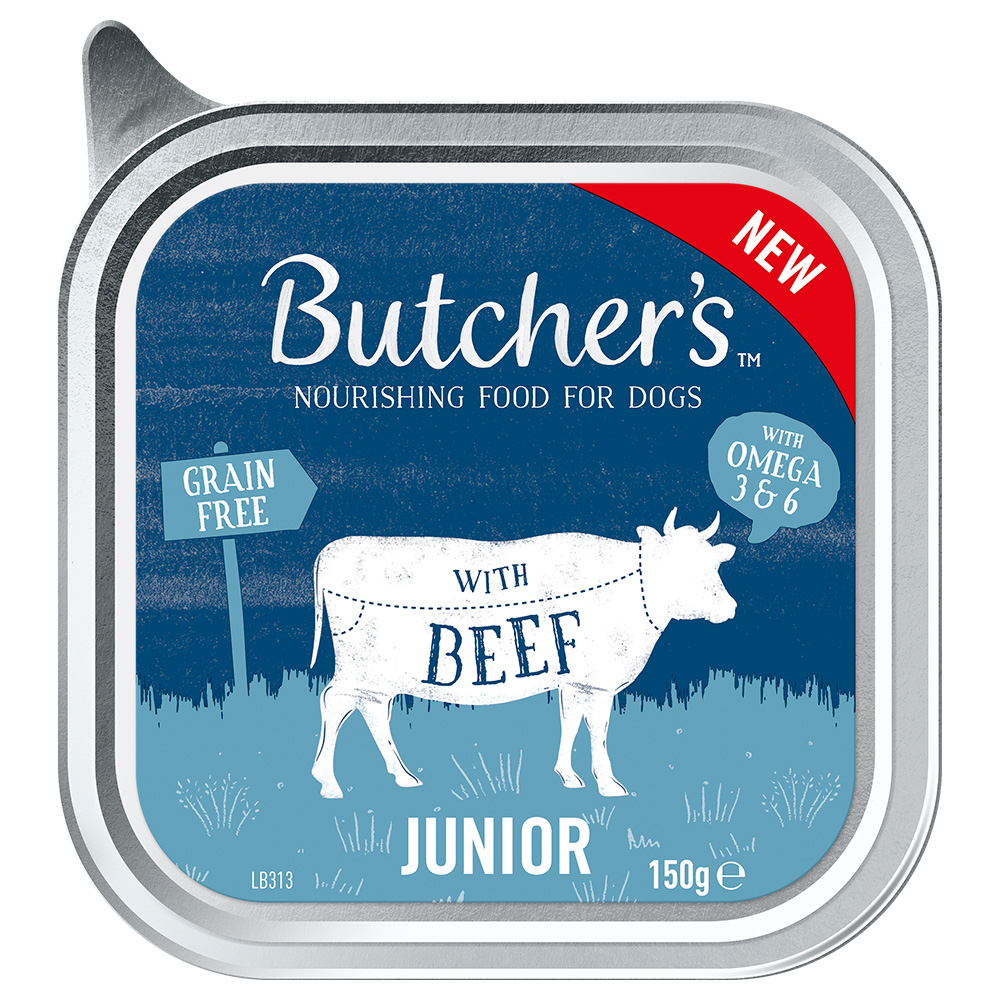 Sparpaket Butcher's Original Junior 24 x 150 g - mit Rind von Butcher's