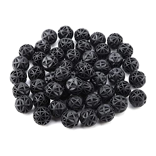 Butyeak Aquarium Bio Filterbälle, Bio Filterbälle, Aquarium Filter Bio Balls, 100 Stück Filter Biochemische Ball, Reduziert Anzahl Wasserwechsel, Filtermaterial für EX Außenfilter, für Aquarien, 16mm von Butyeak