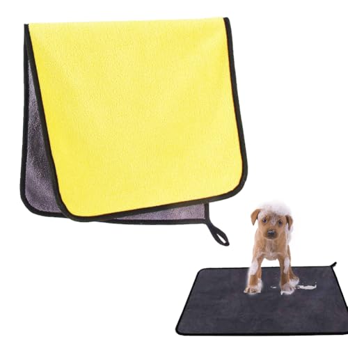 50cm x 100cm Hundehandtuch Extra Saugfähig, Premium Hunde Trockentuch, Mikrofaser Hundehandtuch, Set Hunde Handtuch, Mikrofasertuch, für Alle Mittelgroße Hunde, Katzen, Pet, Größe M, Dunkelgrau 50cm x 100cm Hundehandtuch Extra Saugfähig, Premium Hunde Trockentuch, Mikrofaser Hundehandtuch, Set Hunde Handtuch, Mikrofasertuch, für Alle Mittelgroße Hunde, Katzen, Pet, Größe M, Dunkelgrau von Butyeak