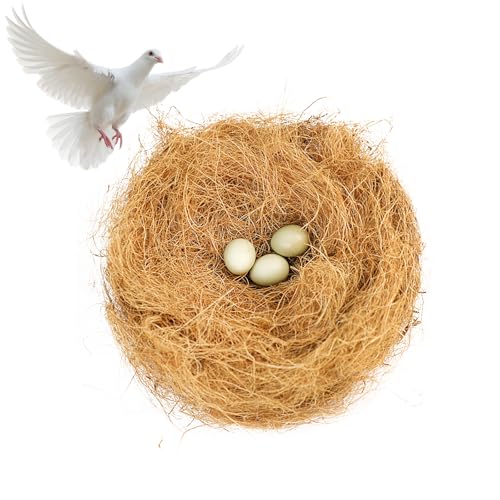 Natürliches Nestmaterial für Kleine Haustiere, 100g Kokosfasern Für Vögel Dekoration Und Nestbau, Natürliche Kokosfaser Nistmaterial, Natürliche Kokosfaser Kanarienvögel, für den Nestbau und Versteck von Butyeak