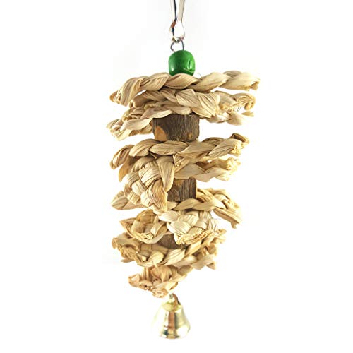 Buwei Pet Papagei Vogel Naturgras Spielzeug Kauen Biss Hängen Käfig Bell Swing Climb Buwei Pet Papagei Vogel Naturgras Spielzeug Kauen Biss Hängen Käfig Bell Swing Climb von Buwei